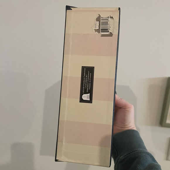 Wooden box with handle and clasp. Glamour vintage inspired. Pink cream black - Picture 4 of 5